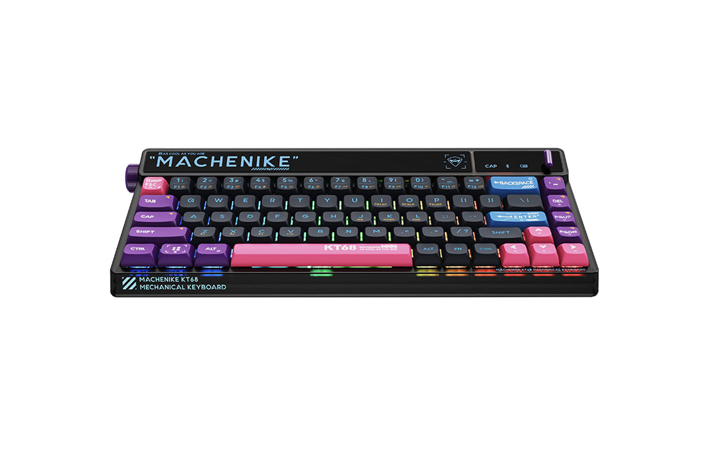 Machenike KT68-B68W Tri-Mode Mechanical Keyboard