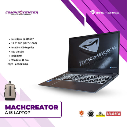 Machcreator A i5 | Intel Core i5 1155G7 | Intel Iris Xe | 8GB | 512GB SSD | 2 Years Warranty