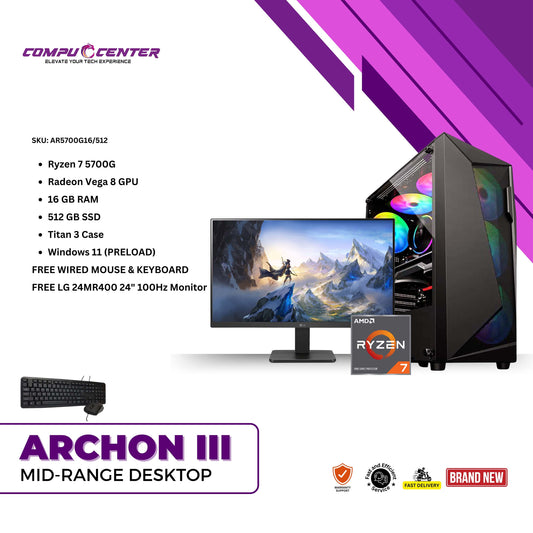 Archon III | Ryzen 7 5700G | 24MR400-B 100Hz