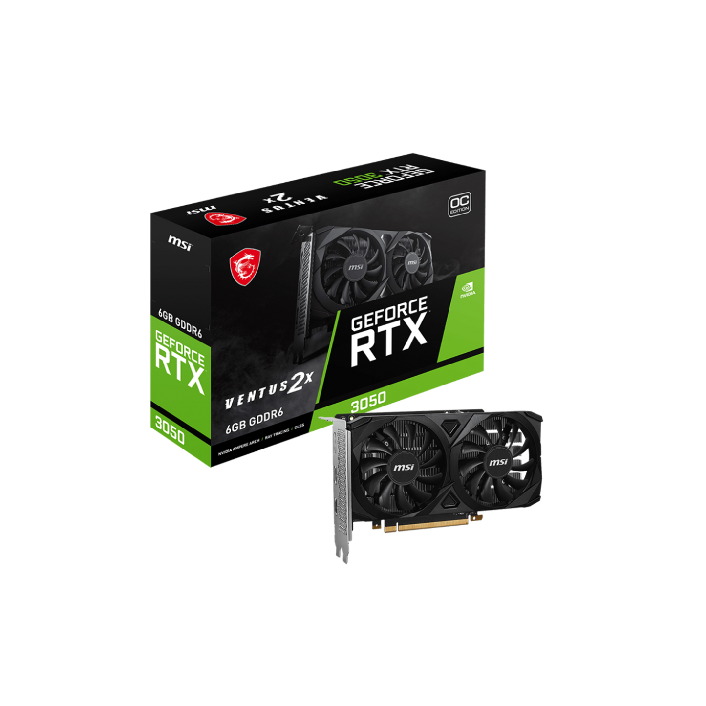 MSI | NVIDIA GeForce RTX™ 3050| 6GB GDDR6