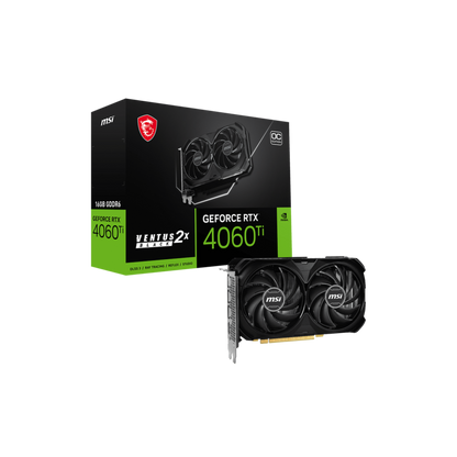 MSI | NVIDIA RTX 4060 Ti Ventus 2X | 8GB GDDR6